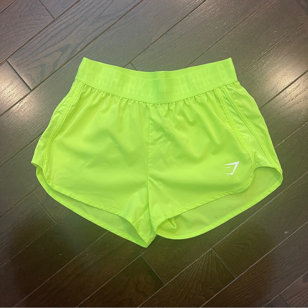 Gymshark Loose Fit Training Shorts - Neon Yellow, Size Small